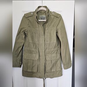 Levi’s Olive Green Utility Jacket Women’s XSmall Military Cargo Coat